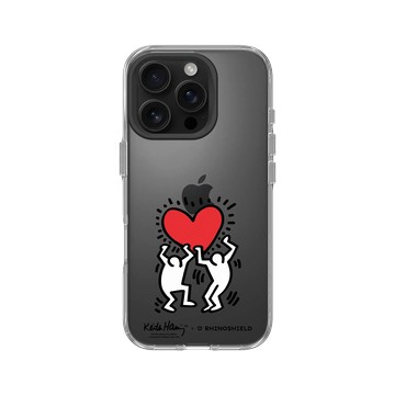 iPhone 16 Pro Clear 透明 - Keith Haring - 愛心