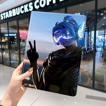 和平精英2021款ipad9保護套pro2020蘋果mini6外套ipod迷你4殼air5適用2平板3帶筆槽十第10代三折2022九聽風八
