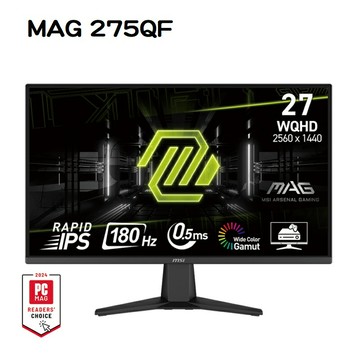 【享最高折300】MSI 微星 MAG 275QF 27吋電競螢幕/IPS/2K/180Hz