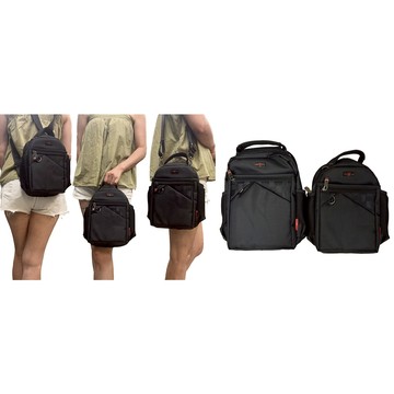 ~雪黛屋~OVER-LAND 後背包三用功能主袋+外袋共五層防水尼龍布水瓶內袋T5889(小)