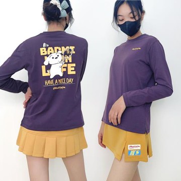 韓國2025秋冬meditation新品羽毛球服長袖男女同款運動速干上衣