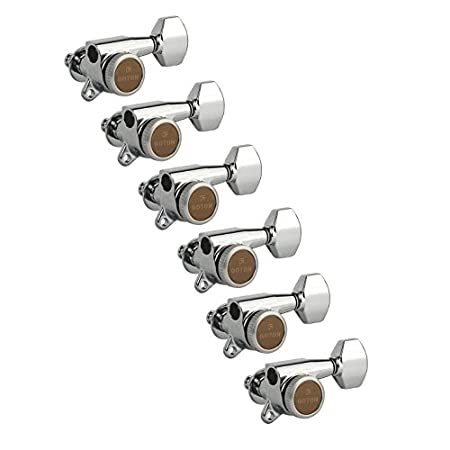 Gotoh Magnum Lock-Trad 6-In-Line Guitar Tuners, Chrome