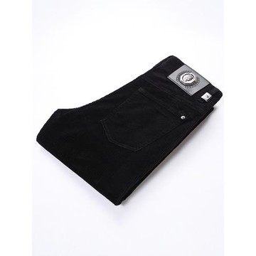 2025新款秋冬款黑色燈芯絨褲子男修身小腳彈力條絨休閑褲百搭高端