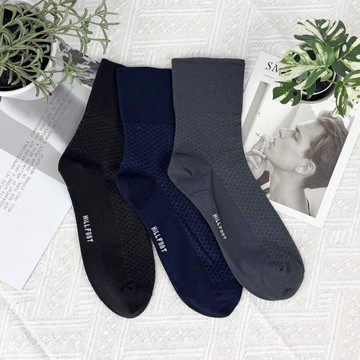 HF網紋除臭寬口紳士襪-26-30cm-多款任選