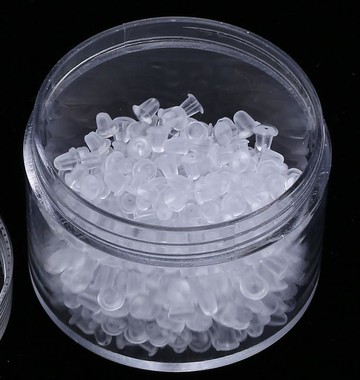 塞扣好用丟塞小號耳墜耳環后面防掉耳丁搭檔硅膠耳釘堵軟式釘帽塞