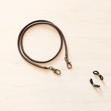 率性極簡丨眼鏡繩 口罩掛繩 項鍊 多用途時尚配件 短版-拿鐵咖