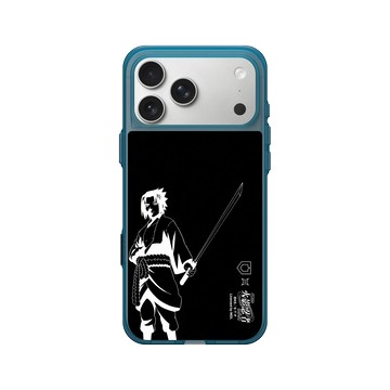 iPhone 17 Pro Max Clear (相機按鈕) 夜幕藍 - 火影忍者 Naruto - 黑白線稿-宇智波佐助