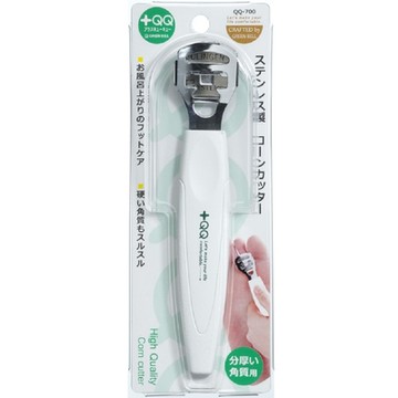 日本綠鐘+QQ不銹鋼足腳部息皮刮除刀(附刀片)(QQ-700)