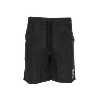 Puma 基本系列ESS Metallic 男款 黑色 亞規 金屬logo 運動 休閒 風褲 短褲 68927301