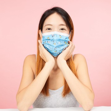 台灣製SNOOPY史努比醫療口罩10入-胡士托亮眼藍