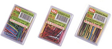 徠福 彩色 迴紋針 /盒 NO.106 NO.107 NO.108【APP滿額下單4%點數(單一帳號最高1500點)】5/31止