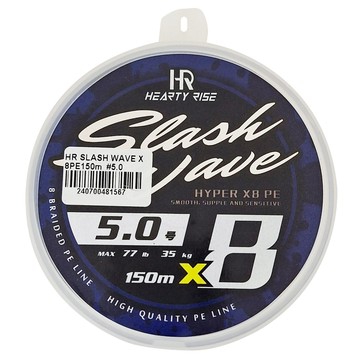HEARTY RISE 哈帝來斯 SLASH WAVE X8 PE線  150 m  1個  白色