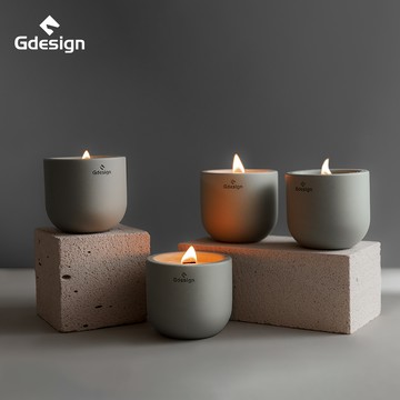 簡約灰泥系質感香氛蠟燭 175g