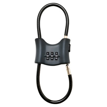 BOSVISION 博士威 三字輪多功能雙迴圈密碼鎖/安全帽鎖/車鎖 BV-8807GN 軍綠色  1個