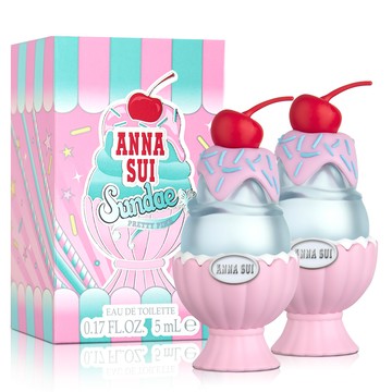 Anna Sui 安娜蘇 果漾聖代女性淡香水-粉紅柚惑小香(5ml)X2入