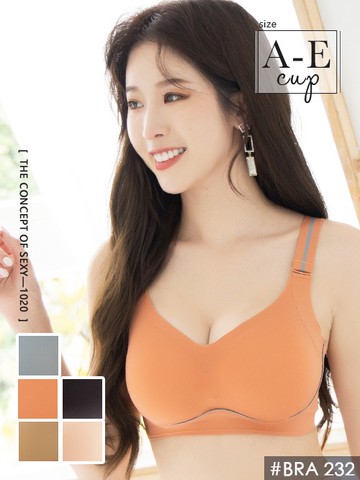 BRA232 無鋼圈機能涼感任意裁撞色內衣單件 5色