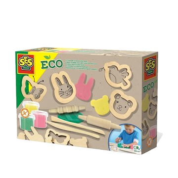 荷蘭SES Creative - ECO環保創意黏土木質工具組