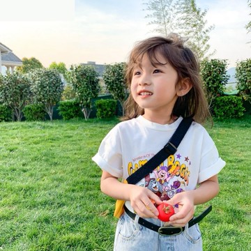 女童夏裝新款純棉短袖T恤中小兒童洋氣半袖寶寶韓版夏季上衣