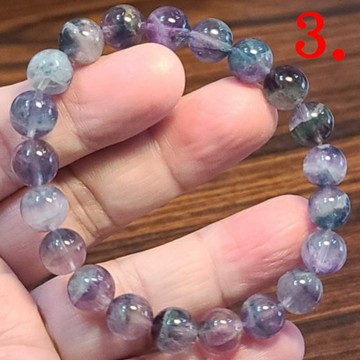 螢石 彩螢石 手鍊 手環 手珠 千層螢石 9mm 天然❤水晶玉石特賣#R129-2