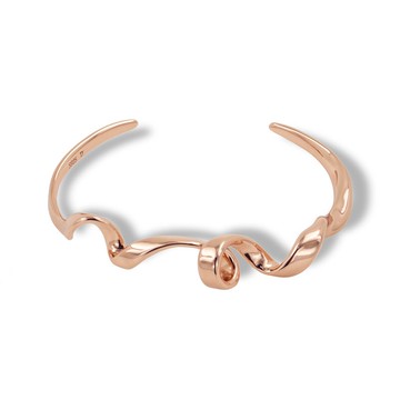 TWISTED手鐲 - 玫瑰金 | 純銀鍍18K金
