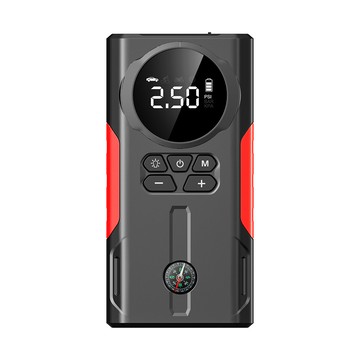 輪胎充氣機空氣壓縮機,便攜式 LED 數顯電動氣泵,8000mAh 1000A Jump Starter 和氣泵,帶應急