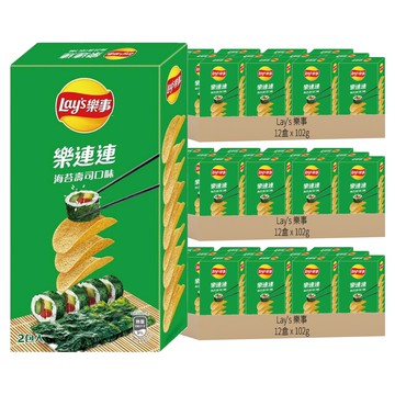 Lay's 樂事 樂連連洋芋片  102g  36盒
