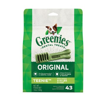 贈品_【Greenies健綠】狗潔牙骨 2-7公斤犬專用 原味 12oz(完全贈品)