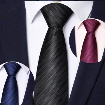 Laifuu.傑夫8CM斜紋寬版拉鍊領帶