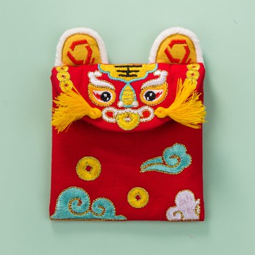 虎年布藝刺繡利是封新年紅包創意高檔結婚兒童壓歲錢2022新款通用