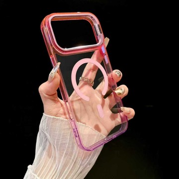 高透漸變磁吸 適用蘋果17ProMax手機殼17Air新款iPhone16pro鏡頭支架15plus全包透明14 13