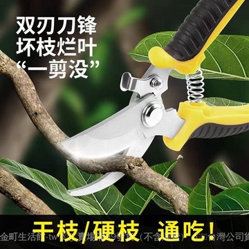 ✨可開發票#園林不銹鋼省力果樹剪刀修枝剪花剪粗枝剪園藝工具樹枝剪花枝剪刀#免運
