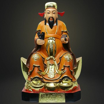 善緣堂 賭王韓信像樹脂佛像居家客廳手工彩繪工藝品招財擺件12寸