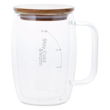 cook power 鍋寶雙層耐熱玻璃杯 400ml  透明色  1個