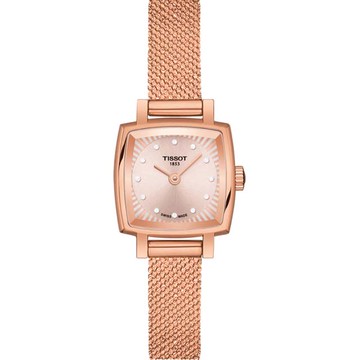 TISSOT LOVELY SQUAREU優雅時尚女錶(T0581093345600)玫瑰金