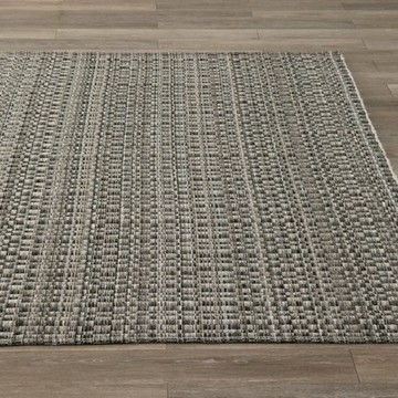 查莉混羊毛地毯 240x340cm 花灰