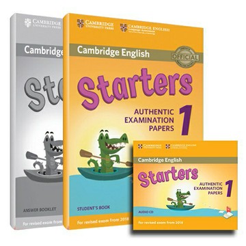 【華通書坊】YLE劍橋兒童英檢官方全真考題組 Cambridge English Starters 1 學生課本+答案本+聽力CD 華通書坊/姆斯