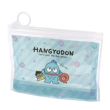 【震撼精品百貨】Hangyodon Sanrio 河童~日本三麗鷗SANRIO 人魚漢頓透明夾鏈袋(藍斜紋款)*07008