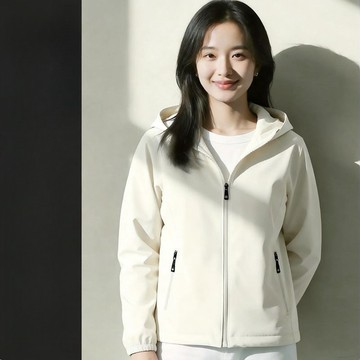 韓版休閒衝鋒衣 外套 夾克 上衣 衝鋒衣 軟殼衝鋒衣外套女短款新款春秋韓版連帽休閒夾克女士外套上衣