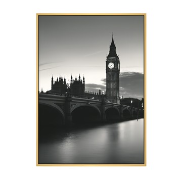 大笨鐘  42 x 59.4cm  木色