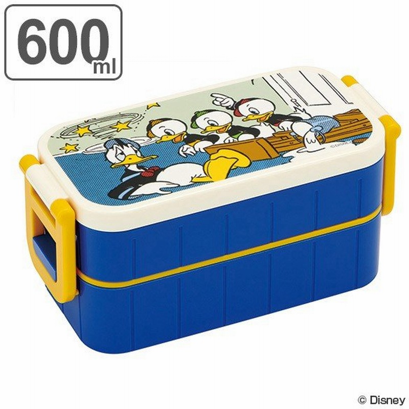 在庫限り 入荷なし お弁当箱 2段 ドナルドダック ドナルド 600ml 箸付き キャラクター ディズニー 弁当箱 電子レンジ対応 2段弁当箱 通販 Lineポイント最大0 5 Get Lineショッピング