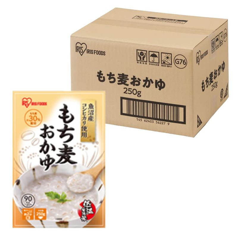 おかゆ レトルト もち麦おかゆ 250g 20個 (製造から) 2年 魚沼産 コシヒカリ 非常食