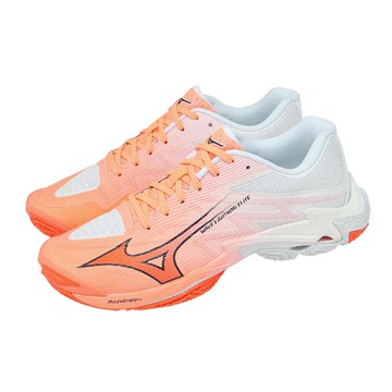 排球鞋 Wave Lightning Elite 男鞋 橘 白 緩震 運動鞋 V1GA2600-80