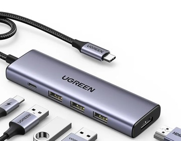 UGREEN 綠聯 五合一Type-C集線器  15596  1個