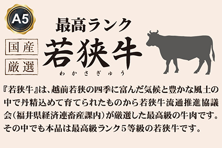 若狭牛上切り落とし（モモ・カタ・バラ）（A5ランク）　600ｇ