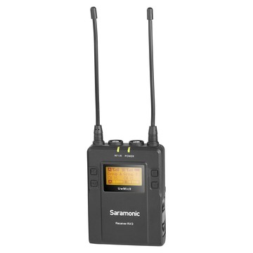 Saramonic楓笛 UwMic9 RX9 無線麥克風接收器 專業UHF技術 96頻道選擇 LCD螢幕顯示  1個
