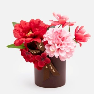 菓莉花藝節慶盆花 深紅 小