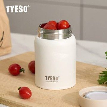 TYESO 日規設計 316不鏽鋼行動食補杯280ml(攜帶方便/保溫/保冷/保鮮/無鐵味/不卡垢)