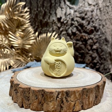 【生日快樂】胖胖招福貓 (中) 招財黃