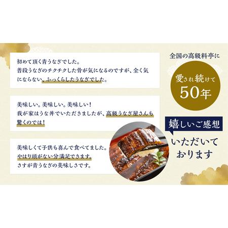 ふるさと納税 厳選 高級 青うなぎ 3尾 蒲焼 450g  愛知県田原市