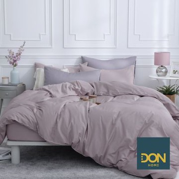 DON 單人300織長絨棉兩用被床包組(時光漫旅)-荷香紫